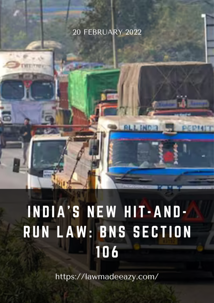 India’s new hit-and-run law: BNS Section 106